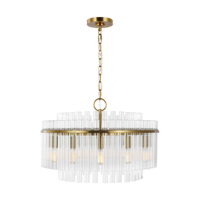 12 Light Chandelier<br /><span style="color:#4AB0CE;">Entrega: 9-10 semanas en USA</span><br /><span style="color:#4AB0CE;font-size:60%;">PREGUNTE POR ENTREGA EN PANAMA</span><br />Collection: Beckett<br />Finish: Burnished Brass