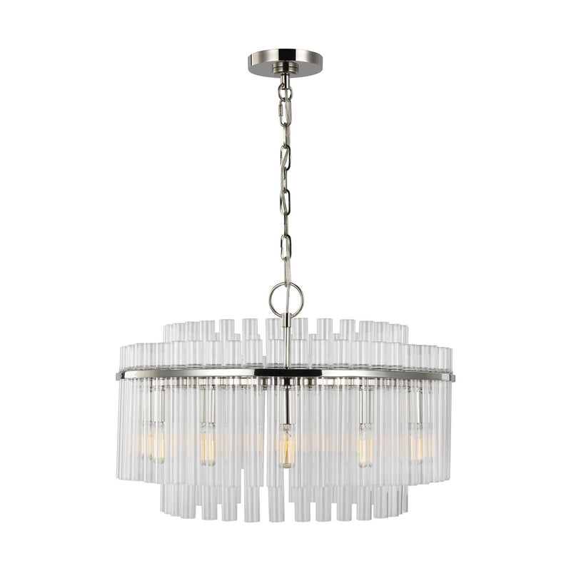 12 Light Chandelier<br /><span style="color:#4AB0CE;">Entrega: 4-5 semanas en USA</span><br /><span style="color:#4AB0CE;font-size:60%;">PREGUNTE POR ENTREGA EN PANAMA</span><br />Collection: Beckett<br />Finish: Polished Nickel