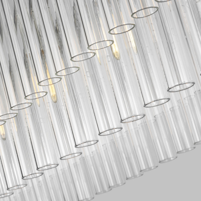 Seven Light Linear Chandelier<br /><span style="color:#4AB0CE;">Entrega: 4-10 dias en USA</span><br /><span style="color:#4AB0CE;font-size:60%;">PREGUNTE POR ENTREGA EN PANAMA</span><br />Collection: Beckett<br />Finish: Polished Nickel