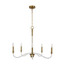 Five Light Chandelier<br /><span style="color:#4AB0CE;">Entrega: 14-15 semanas en USA</span><br /><span style="color:#4AB0CE;font-size:60%;">PREGUNTE POR ENTREGA EN PANAMA</span><br />Collection: Hanover<br />Finish: Burnished Brass