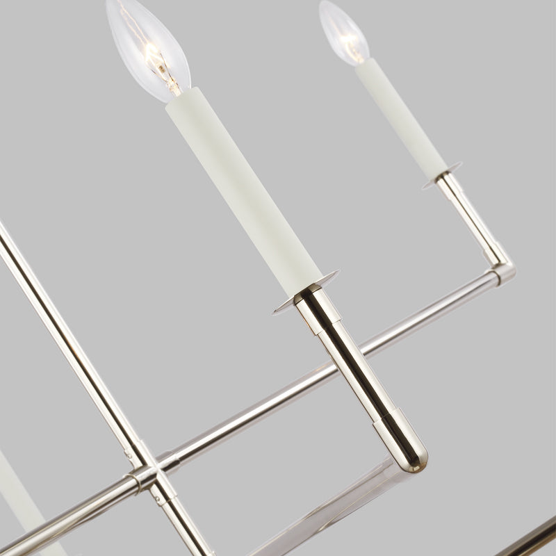 Six Light Chandelier<br /><span style="color:#4AB0CE;">Entrega: 4-10 dias en USA</span><br /><span style="color:#4AB0CE;font-size:60%;">PREGUNTE POR ENTREGA EN PANAMA</span><br />Collection: Bayview<br />Finish: Polished Nickel
