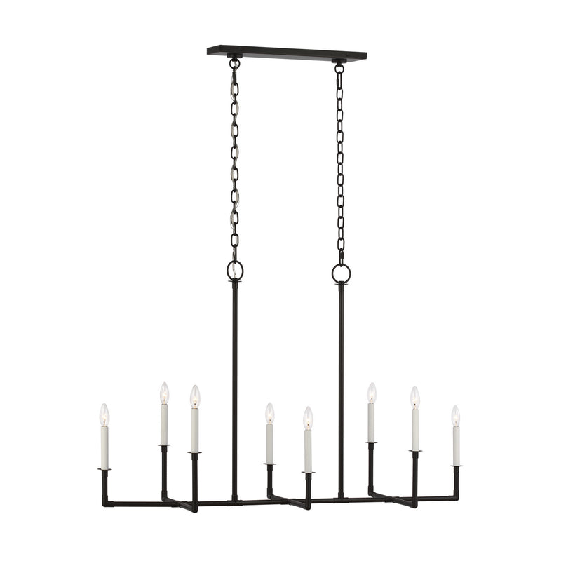 Eight Light Chandelier<br /><span style="color:#4AB0CE;">Entrega: 4-10 dias en USA</span><br /><span style="color:#4AB0CE;font-size:60%;">PREGUNTE POR ENTREGA EN PANAMA</span><br />Collection: Bayview<br />Finish: Aged Iron