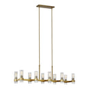 Ten Light Chandelier<br /><span style="color:#4AB0CE;">Entrega: 5-6 semanas en USA</span><br /><span style="color:#4AB0CE;font-size:60%;">PREGUNTE POR ENTREGA EN PANAMA</span><br />Collection: Geneva<br />Finish: Burnished Brass