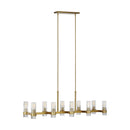 Ten Light Chandelier<br /><span style="color:#4AB0CE;">Entrega: 5-6 semanas en USA</span><br /><span style="color:#4AB0CE;font-size:60%;">PREGUNTE POR ENTREGA EN PANAMA</span><br />Collection: Geneva<br />Finish: Burnished Brass