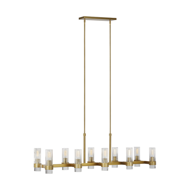 Ten Light Chandelier<br /><span style="color:#4AB0CE;">Entrega: 4-10 dias en USA</span><br /><span style="color:#4AB0CE;font-size:60%;">PREGUNTE POR ENTREGA EN PANAMA</span><br />Collection: Geneva<br />Finish: Burnished Brass