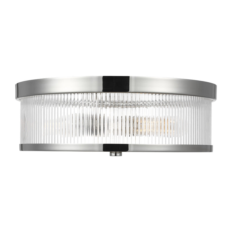 Two Light Flush Mount<br /><span style="color:#4AB0CE;">Entrega: 4-10 dias en USA</span><br /><span style="color:#4AB0CE;font-size:60%;">PREGUNTE POR ENTREGA EN PANAMA</span><br />Collection: Geneva<br />Finish: Polished Nickel