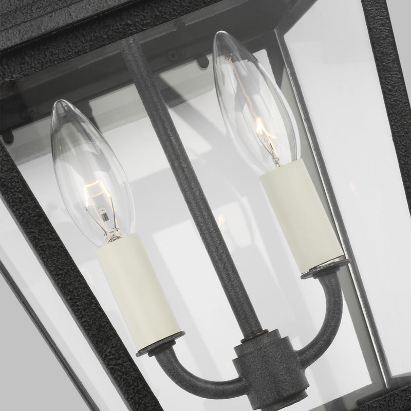 Two Light Outdoor Wall Lantern<br /><span style="color:#4AB0CE;">Entrega: 4-10 dias en USA</span><br /><span style="color:#4AB0CE;font-size:60%;">PREGUNTE POR ENTREGA EN PANAMA</span><br />Collection: Falmouth<br />Finish: Dark Weathered Zinc