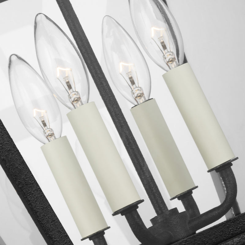 Four Light Hanging Lantern<br /><span style="color:#4AB0CE;">Entrega: 4-10 dias en USA</span><br /><span style="color:#4AB0CE;font-size:60%;">PREGUNTE POR ENTREGA EN PANAMA</span><br />Collection: Falmouth<br />Finish: Dark Weathered Zinc