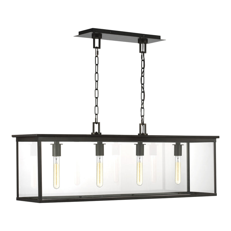 Four Light Outdoor Linear Chandelier<br /><span style="color:#4AB0CE;">Entrega: 4-10 dias en USA</span><br /><span style="color:#4AB0CE;font-size:60%;">PREGUNTE POR ENTREGA EN PANAMA</span><br />Collection: Freeport<br />Finish: Heritage Copper