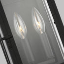 Two Light Outdoor Wall Lantern<br /><span style="color:#4AB0CE;">Entrega: 4-10 dias en USA</span><br /><span style="color:#4AB0CE;font-size:60%;">PREGUNTE POR ENTREGA EN PANAMA</span><br />Collection: Hingham<br />Finish: Textured Black