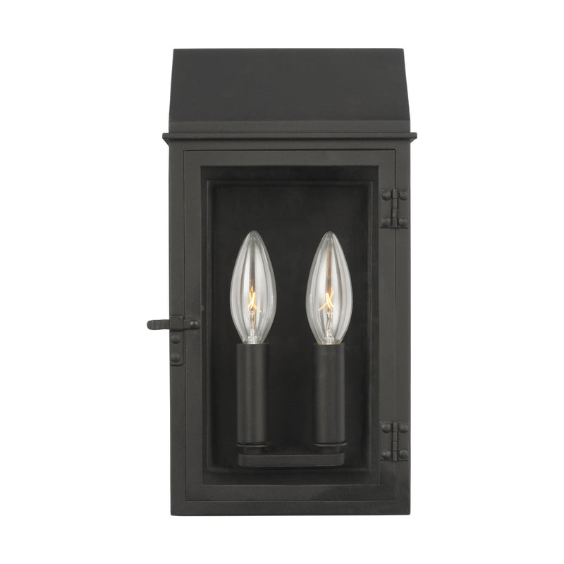 Two Light Outdoor Wall Lantern<br /><span style="color:#4AB0CE;">Entrega: 4-10 dias en USA</span><br /><span style="color:#4AB0CE;font-size:60%;">PREGUNTE POR ENTREGA EN PANAMA</span><br />Collection: Hingham<br />Finish: Textured Black
