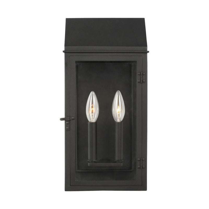 Two Light Outdoor Wall Lantern<br /><span style="color:#4AB0CE;">Entrega: 4-10 dias en USA</span><br /><span style="color:#4AB0CE;font-size:60%;">PREGUNTE POR ENTREGA EN PANAMA</span><br />Collection: Hingham<br />Finish: Textured Black