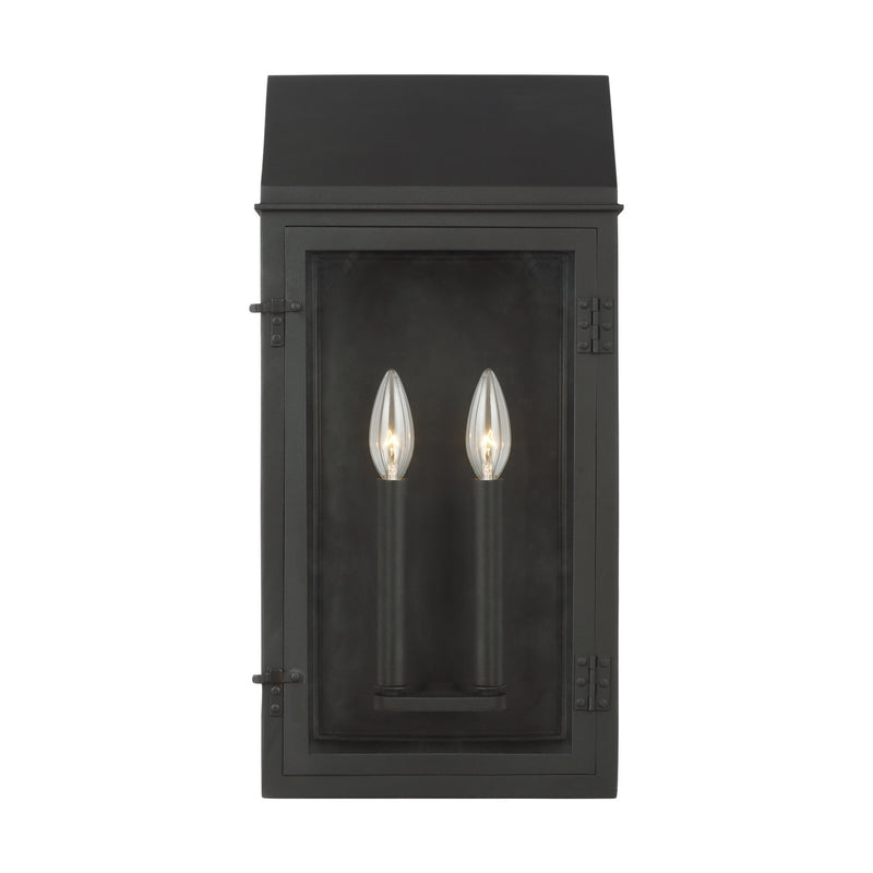 Two Light Outdoor Wall Lantern<br /><span style="color:#4AB0CE;">Entrega: 4-10 dias en USA</span><br /><span style="color:#4AB0CE;font-size:60%;">PREGUNTE POR ENTREGA EN PANAMA</span><br />Collection: Hingham<br />Finish: Textured Black