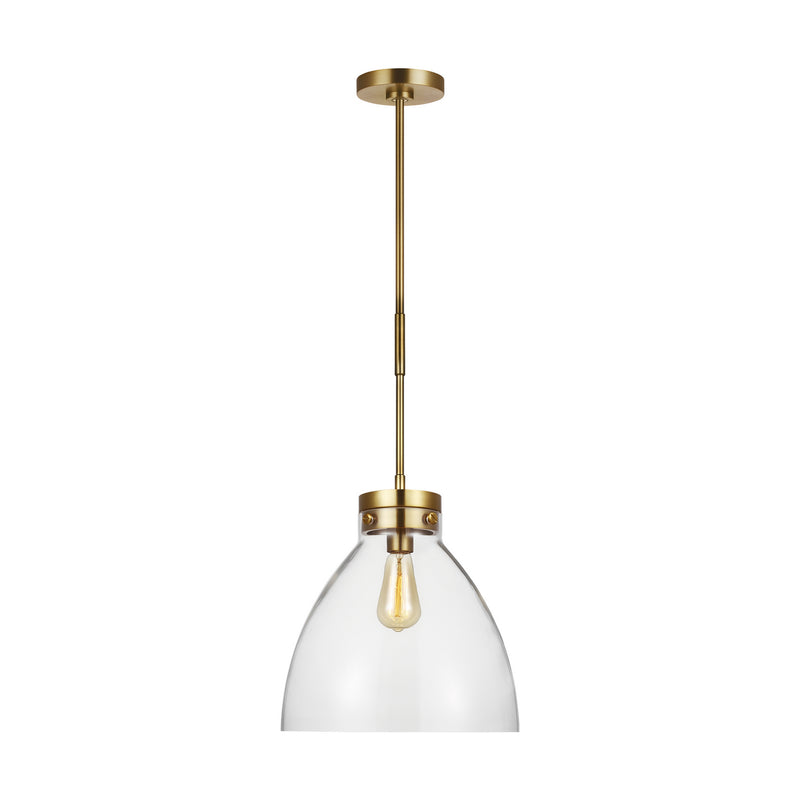 One Light Pendant<br /><span style="color:#4AB0CE;">Entrega: 4-10 dias en USA</span><br /><span style="color:#4AB0CE;font-size:60%;">PREGUNTE POR ENTREGA EN PANAMA</span><br />Collection: Garrett<br />Finish: Burnished Brass