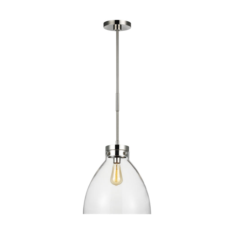 One Light Pendant<br /><span style="color:#4AB0CE;">Entrega: 4-10 dias en USA</span><br /><span style="color:#4AB0CE;font-size:60%;">PREGUNTE POR ENTREGA EN PANAMA</span><br />Collection: Garrett<br />Finish: Polished Nickel