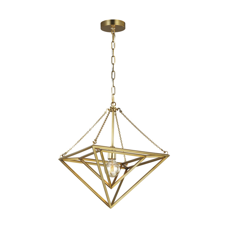 One Light Pendant<br /><span style="color:#4AB0CE;">Entrega: 4-10 dias en USA</span><br /><span style="color:#4AB0CE;font-size:60%;">PREGUNTE POR ENTREGA EN PANAMA</span><br />Collection: Carat<br />Finish: Burnished Brass