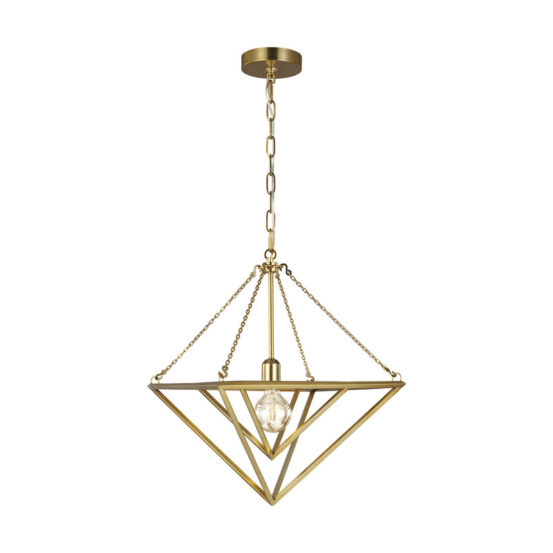 One Light Pendant<br /><span style="color:#4AB0CE;">Entrega: 4-10 dias en USA</span><br /><span style="color:#4AB0CE;font-size:60%;">PREGUNTE POR ENTREGA EN PANAMA</span><br />Collection: Carat<br />Finish: Burnished Brass