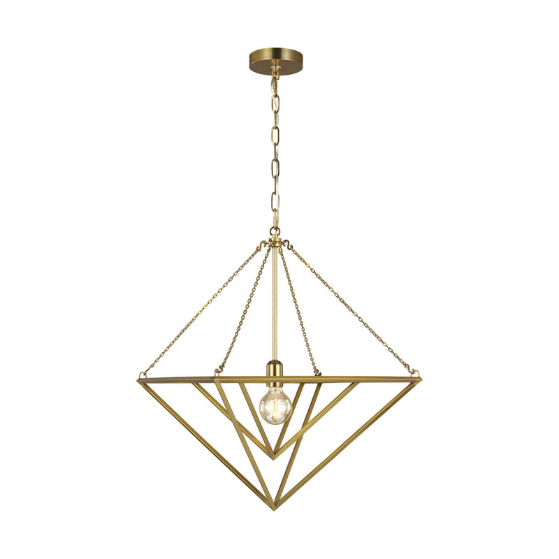 One Light Pendant<br /><span style="color:#4AB0CE;">Entrega: 4-10 dias en USA</span><br /><span style="color:#4AB0CE;font-size:60%;">PREGUNTE POR ENTREGA EN PANAMA</span><br />Collection: Carat<br />Finish: Burnished Brass