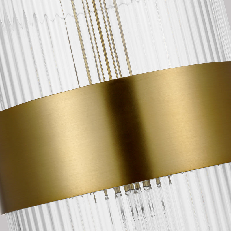 One Light Pendant<br /><span style="color:#4AB0CE;">Entrega: 4-10 dias en USA</span><br /><span style="color:#4AB0CE;font-size:60%;">PREGUNTE POR ENTREGA EN PANAMA</span><br />Collection: Geneva<br />Finish: Burnished Brass