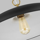 One Light Pendant<br /><span style="color:#4AB0CE;">Entrega: 4-10 dias en USA</span><br /><span style="color:#4AB0CE;font-size:60%;">PREGUNTE POR ENTREGA EN PANAMA</span><br />Collection: Wellfleet<br />Finish: Midnight Black and Burnished Brass