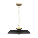 One Light Pendant<br /><span style="color:#4AB0CE;">Entrega: 4-10 dias en USA</span><br /><span style="color:#4AB0CE;font-size:60%;">PREGUNTE POR ENTREGA EN PANAMA</span><br />Collection: Wellfleet<br />Finish: Midnight Black and Burnished Brass