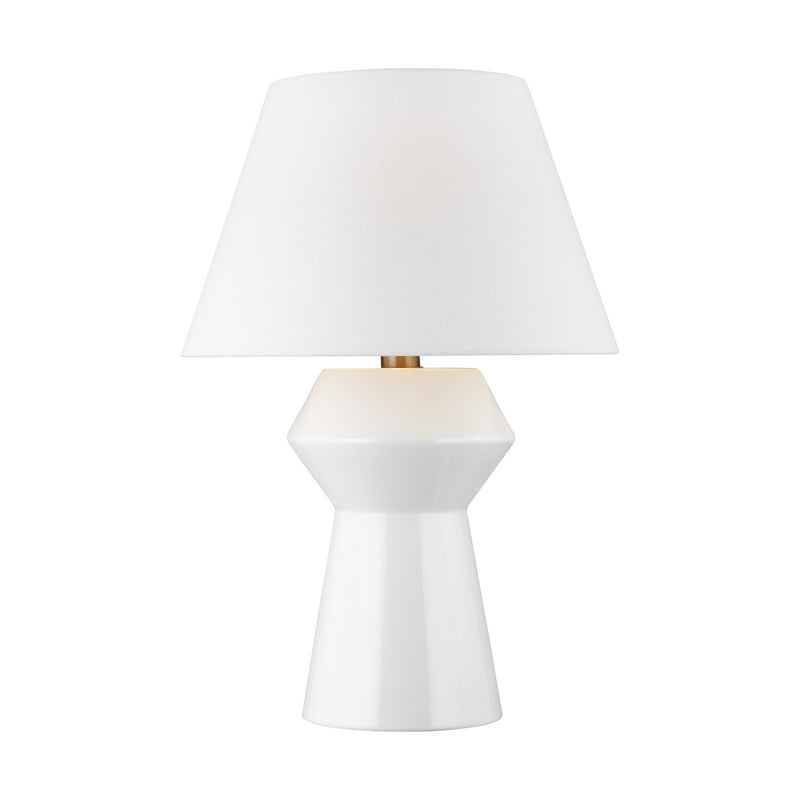 One Light Table Lamp<br /><span style="color:#4AB0CE;">Entrega: 4-10 dias en USA</span><br /><span style="color:#4AB0CE;font-size:60%;">PREGUNTE POR ENTREGA EN PANAMA</span><br />Collection: Abaco<br />Finish: Arctic White