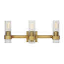 Three Light Vanity<br /><span style="color:#4AB0CE;">Entrega: 4-10 dias en USA</span><br /><span style="color:#4AB0CE;font-size:60%;">PREGUNTE POR ENTREGA EN PANAMA</span><br />Collection: Geneva<br />Finish: Burnished Brass