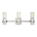Three Light Vanity<br /><span style="color:#4AB0CE;">Entrega: 4-10 dias en USA</span><br /><span style="color:#4AB0CE;font-size:60%;">PREGUNTE POR ENTREGA EN PANAMA</span><br />Collection: Geneva<br />Finish: Polished Nickel