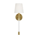 One Light Wall Sconce<br /><span style="color:#4AB0CE;">Entrega: 4-10 dias en USA</span><br /><span style="color:#4AB0CE;font-size:60%;">PREGUNTE POR ENTREGA EN PANAMA</span><br />Collection: Hanover<br />Finish: Burnished Brass