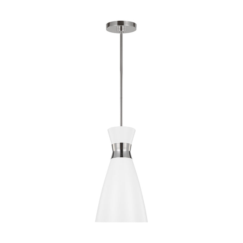 One Light Pendant<br /><span style="color:#4AB0CE;">Entrega: 4-10 dias en USA</span><br /><span style="color:#4AB0CE;font-size:60%;">PREGUNTE POR ENTREGA EN PANAMA</span><br />Collection: Heath<br />Finish: Polished Nickel
