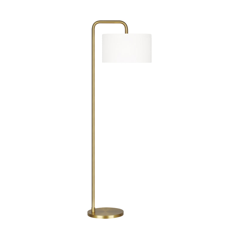 One Light Floor Lamp<br /><span style="color:#4AB0CE;">Entrega: 4-10 dias en USA</span><br /><span style="color:#4AB0CE;font-size:60%;">PREGUNTE POR ENTREGA EN PANAMA</span><br />Collection: Dean<br />Finish: Burnished Brass