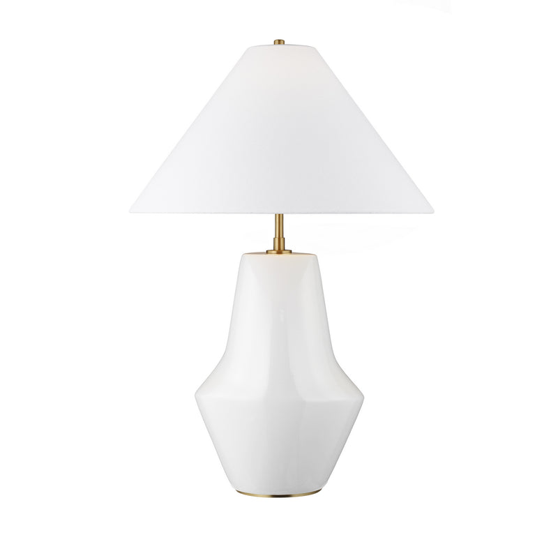 One Light Table Lamp<br /><span style="color:#4AB0CE;">Entrega: 4-10 dias en USA</span><br /><span style="color:#4AB0CE;font-size:60%;">PREGUNTE POR ENTREGA EN PANAMA</span><br />Collection: Contour<br />Finish: Arctic White