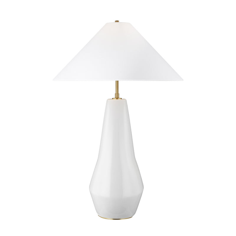 One Light Table Lamp<br /><span style="color:#4AB0CE;">Entrega: 4-10 dias en USA</span><br /><span style="color:#4AB0CE;font-size:60%;">PREGUNTE POR ENTREGA EN PANAMA</span><br />Collection: Contour<br />Finish: Arctic White