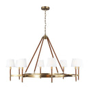 Eight Light Chandelier<br /><span style="color:#4AB0CE;">Entrega: 4-10 dias en USA</span><br /><span style="color:#4AB0CE;font-size:60%;">PREGUNTE POR ENTREGA EN PANAMA</span><br />Collection: Katie<br />Finish: Time Worn Brass