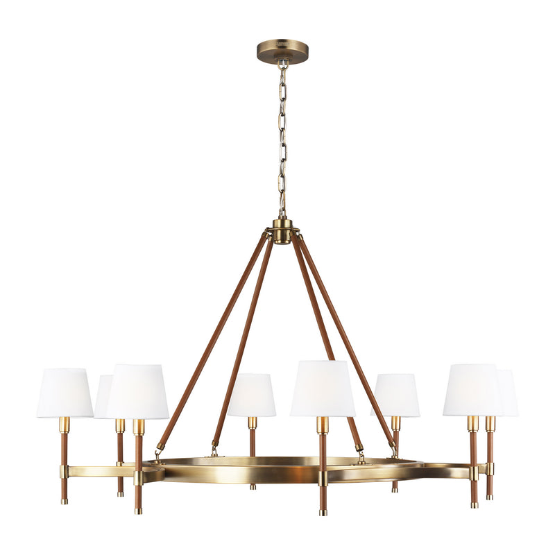 Eight Light Chandelier<br /><span style="color:#4AB0CE;">Entrega: 2-3 semanas en USA</span><br /><span style="color:#4AB0CE;font-size:60%;">PREGUNTE POR ENTREGA EN PANAMA</span><br />Collection: Katie<br />Finish: Time Worn Brass