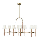 Eight Light Chandelier<br /><span style="color:#4AB0CE;">Entrega: 4-10 dias en USA</span><br /><span style="color:#4AB0CE;font-size:60%;">PREGUNTE POR ENTREGA EN PANAMA</span><br />Collection: Katie<br />Finish: Time Worn Brass