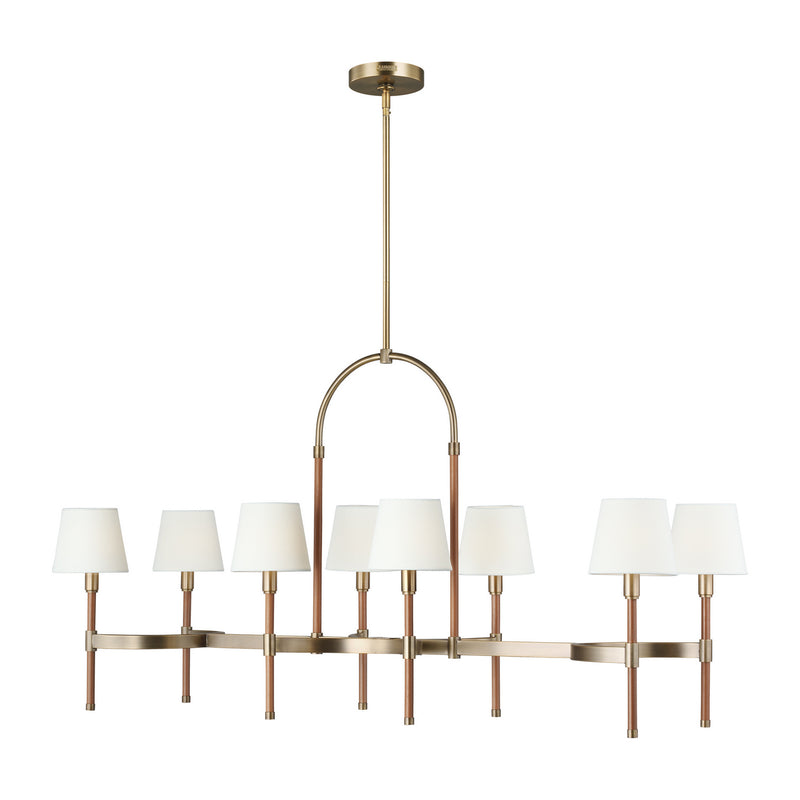 Eight Light Chandelier<br /><span style="color:#4AB0CE;">Entrega: 4-10 dias en USA</span><br /><span style="color:#4AB0CE;font-size:60%;">PREGUNTE POR ENTREGA EN PANAMA</span><br />Collection: Katie<br />Finish: Time Worn Brass