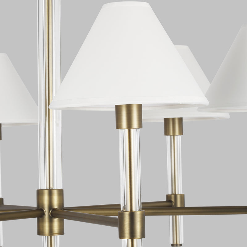 Six Light Chandelier<br /><span style="color:#4AB0CE;">Entrega: 4-10 dias en USA</span><br /><span style="color:#4AB0CE;font-size:60%;">PREGUNTE POR ENTREGA EN PANAMA</span><br />Collection: Robert<br />Finish: Time Worn Brass