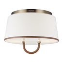 Two Light Flush Mount<br /><span style="color:#4AB0CE;">Entrega: 4-10 dias en USA</span><br /><span style="color:#4AB0CE;font-size:60%;">PREGUNTE POR ENTREGA EN PANAMA</span><br />Collection: Katie<br />Finish: Time Worn Brass
