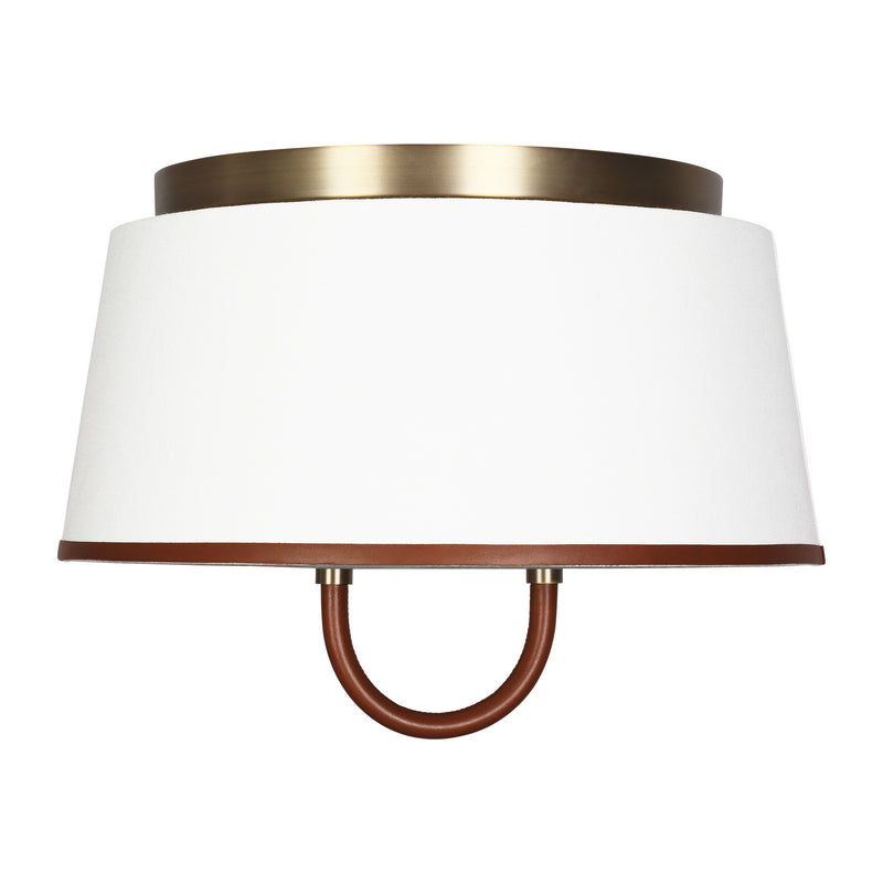 Two Light Flush Mount<br /><span style="color:#4AB0CE;">Entrega: 4-10 dias en USA</span><br /><span style="color:#4AB0CE;font-size:60%;">PREGUNTE POR ENTREGA EN PANAMA</span><br />Collection: Katie<br />Finish: Time Worn Brass