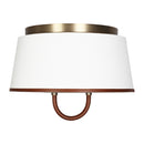 Two Light Flush Mount<br /><span style="color:#4AB0CE;">Entrega: 4-10 dias en USA</span><br /><span style="color:#4AB0CE;font-size:60%;">PREGUNTE POR ENTREGA EN PANAMA</span><br />Collection: Katie<br />Finish: Time Worn Brass