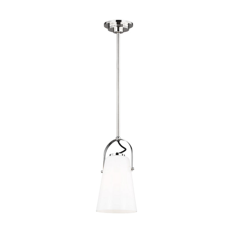 One Light Pendant<br /><span style="color:#4AB0CE;">Entrega: 4-10 dias en USA</span><br /><span style="color:#4AB0CE;font-size:60%;">PREGUNTE POR ENTREGA EN PANAMA</span><br />Collection: Hazel<br />Finish: Polished Nickel