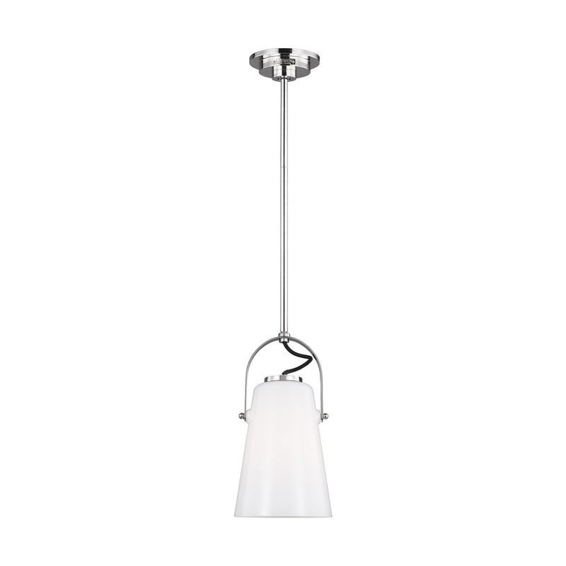 One Light Pendant<br /><span style="color:#4AB0CE;">Entrega: 4-10 dias en USA</span><br /><span style="color:#4AB0CE;font-size:60%;">PREGUNTE POR ENTREGA EN PANAMA</span><br />Collection: Hazel<br />Finish: Polished Nickel