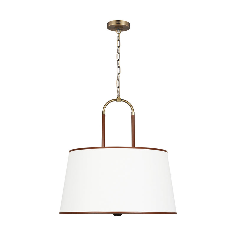 Four Light Pendant<br /><span style="color:#4AB0CE;">Entrega: 4-10 dias en USA</span><br /><span style="color:#4AB0CE;font-size:60%;">PREGUNTE POR ENTREGA EN PANAMA</span><br />Collection: Katie<br />Finish: Time Worn Brass