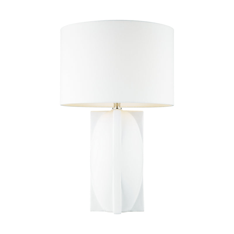 One Light Table Lamp<br /><span style="color:#4AB0CE;">Entrega: 11-12 semanas en USA</span><br /><span style="color:#4AB0CE;font-size:60%;">PREGUNTE POR ENTREGA EN PANAMA</span><br />Collection: William<br />Finish: Matte Ivory