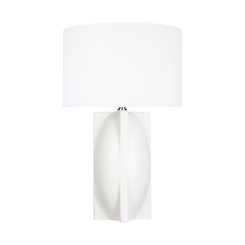 One Light Table Lamp<br /><span style="color:#4AB0CE;">Entrega: 11-12 semanas en USA</span><br /><span style="color:#4AB0CE;font-size:60%;">PREGUNTE POR ENTREGA EN PANAMA</span><br />Collection: William<br />Finish: Matte Ivory