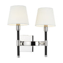 Two Light Wall Sconce<br /><span style="color:#4AB0CE;">Entrega: 4-10 dias en USA</span><br /><span style="color:#4AB0CE;font-size:60%;">PREGUNTE POR ENTREGA EN PANAMA</span><br />Collection: Katie<br />Finish: Polished Nickel