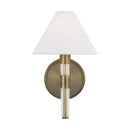 One Light Wall Sconce<br /><span style="color:#4AB0CE;">Entrega: 4-10 dias en USA</span><br /><span style="color:#4AB0CE;font-size:60%;">PREGUNTE POR ENTREGA EN PANAMA</span><br />Collection: Robert<br />Finish: Time Worn Brass