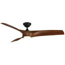 Modern Forms Fans - FR-W2006-62L-MB/DK - 62"Ceiling Fan - Zephyr - Matte Black/Distressed Koa