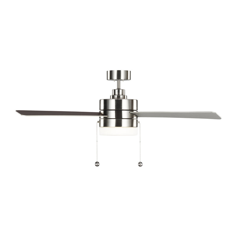 52" Ceiling Fan<br /><span style="color:#4AB0CE;">Entrega: 4-10 dias en USA</span><br /><span style="color:#4AB0CE;font-size:60%;">PREGUNTE POR ENTREGA EN PANAMA</span><br />Collection: Syrus<br />Finish: Brushed Steel